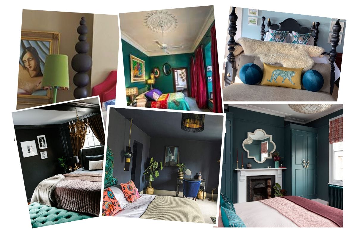 Vintage bedroom decor inspiration board