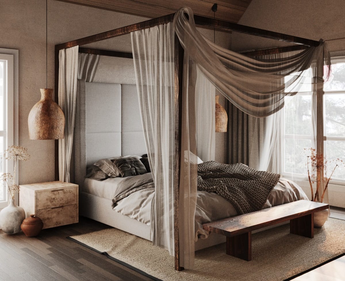 Wabi sabi bedroom interior design ideas