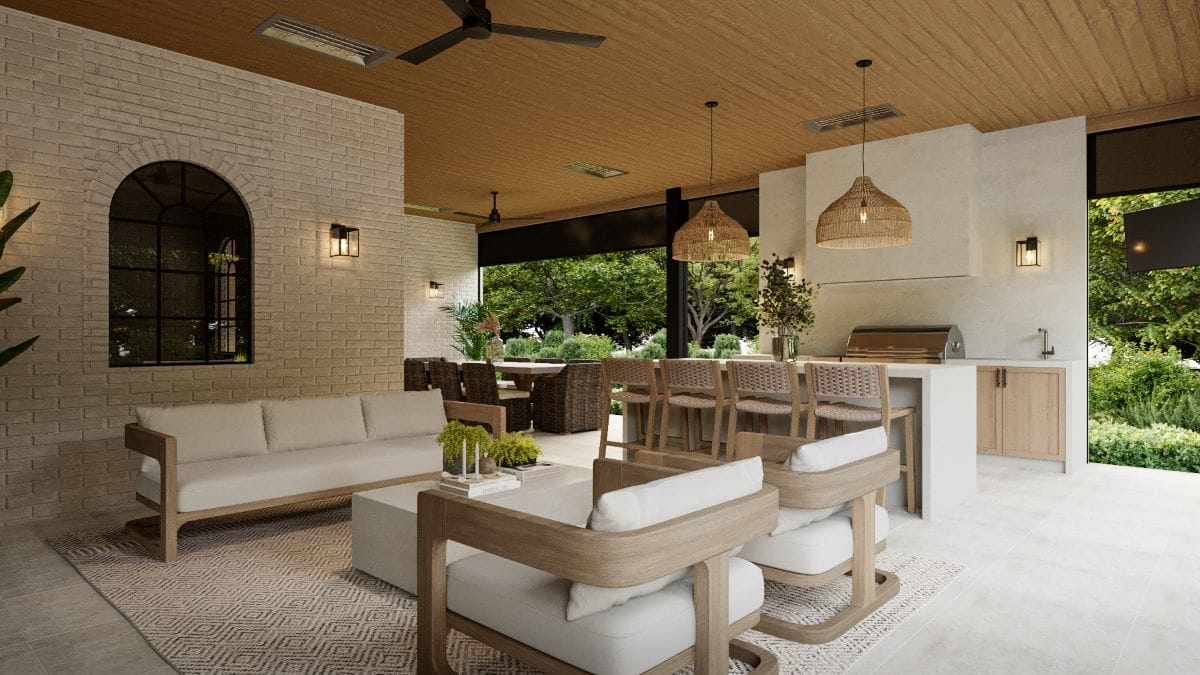 Bespoke outdoor living room by Decorilla