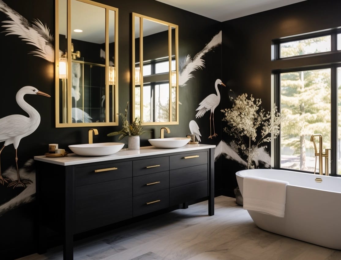 Best bathroom wallpaper ideas and inspiration for a master suite