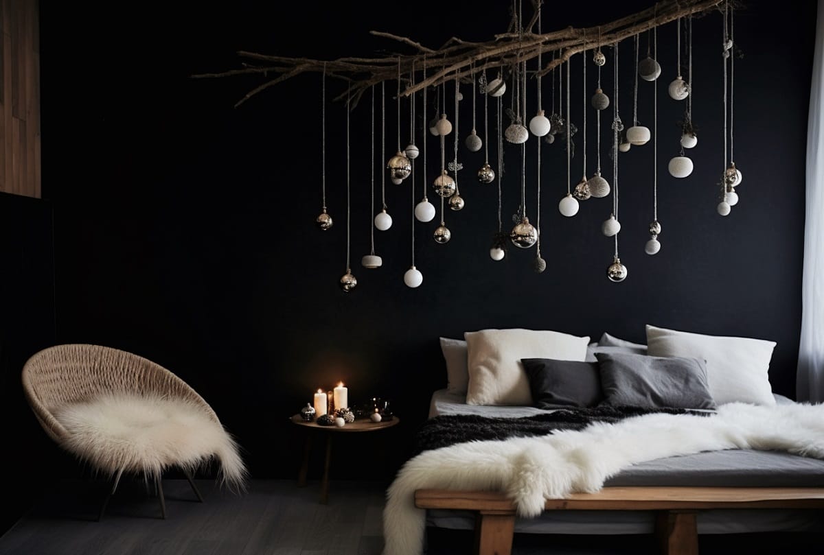 Christmas decorating ideas for a bedroom