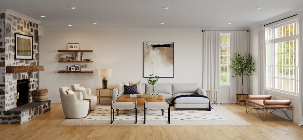 Before & After: Family-Friendly Home Interior with Kid's Rooms