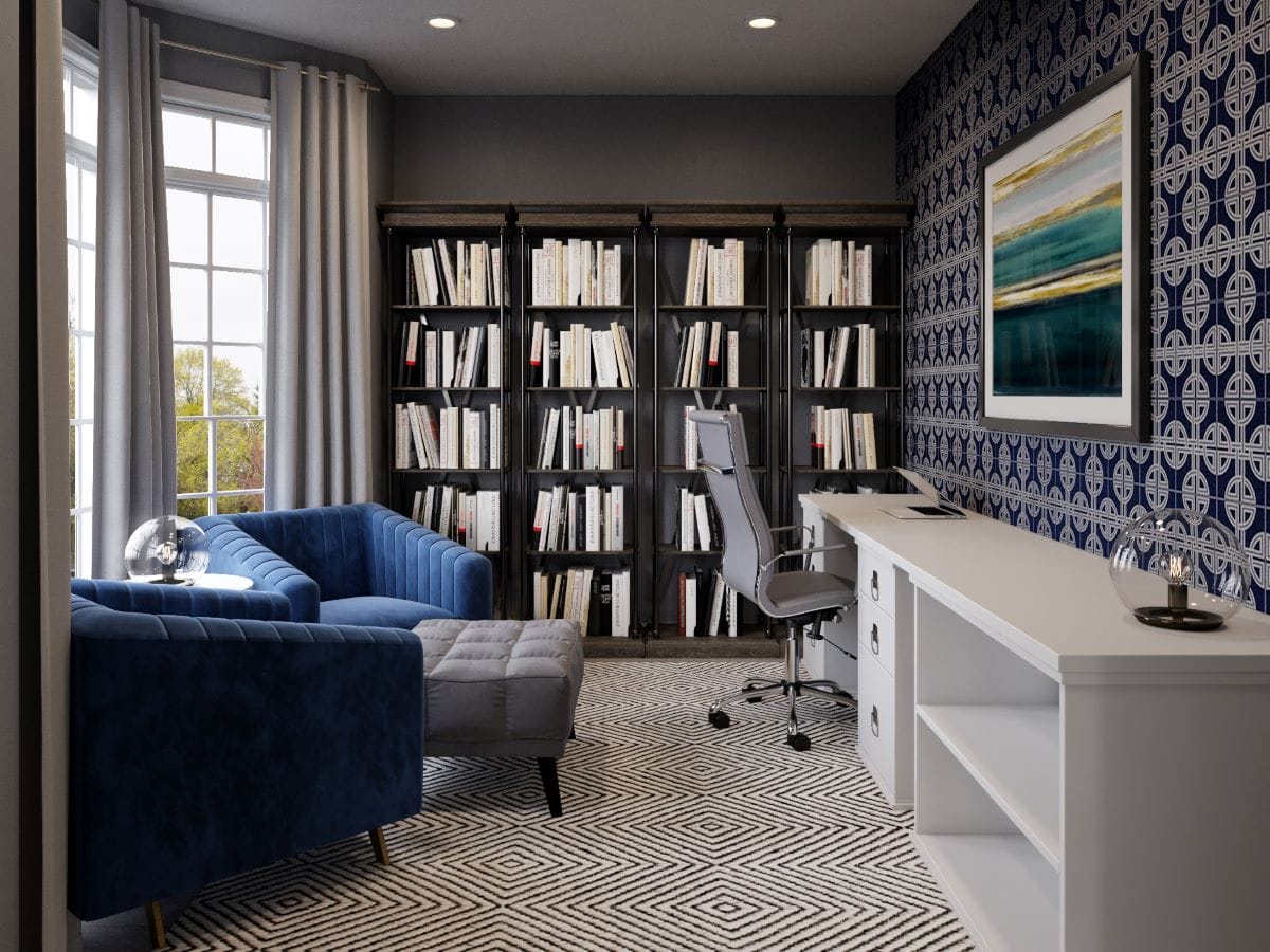 Design ideas for a home office by Decorilla