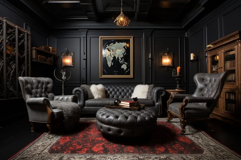 Before & After: Dramatic Gothic Interior Design - Decorilla Online ...