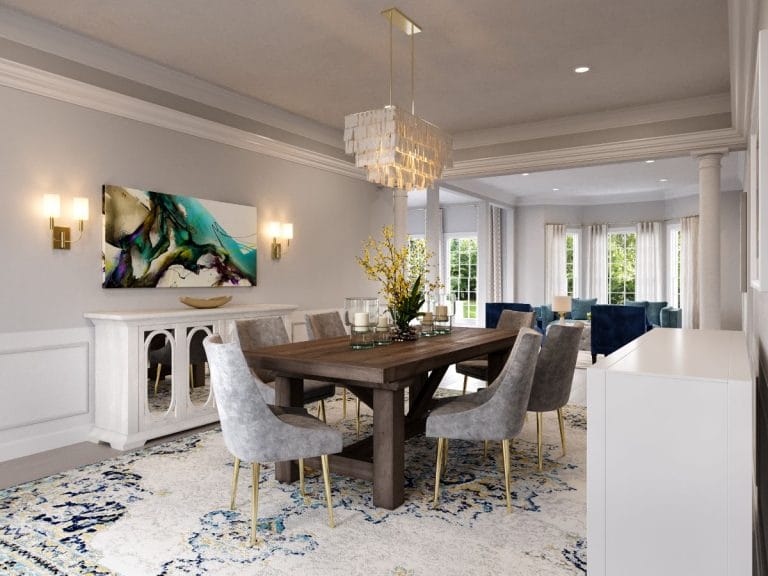 Before & After: Glam Formal Living Room and Dining Room Design ...