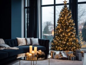 Holiday decorating ideas for a living room
