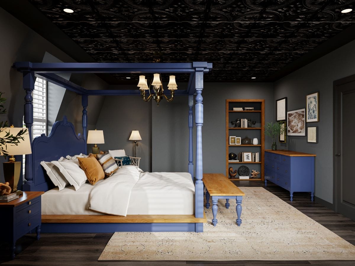 Ideas for Gothic bedroom design by Decorilla