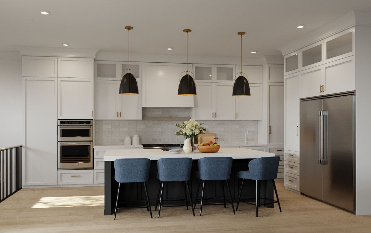 Ideas for transitional style kitchen interior design by Decorilla