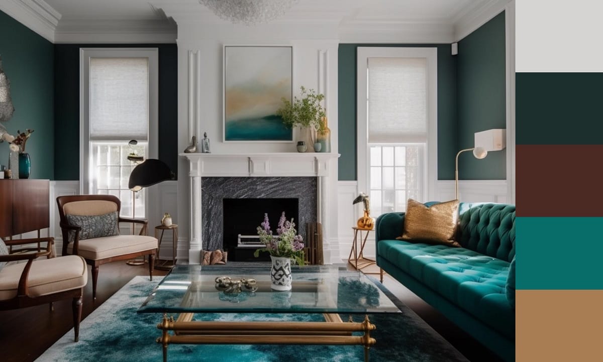 Living in store color palette