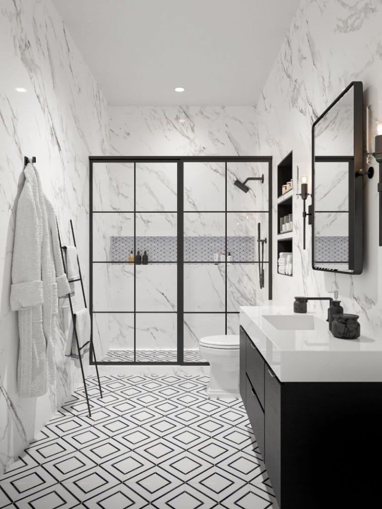 Creative contemporary bathroom decorating solutions by Decorilla
