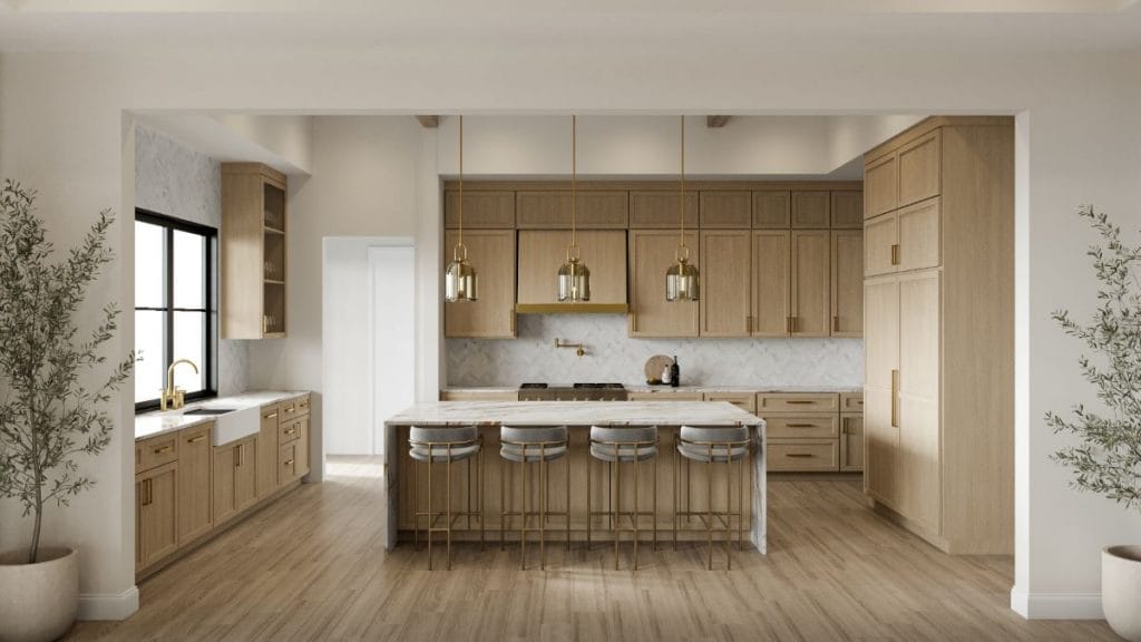 Before & After: Modern Glam Interior Design for a New Construction Home