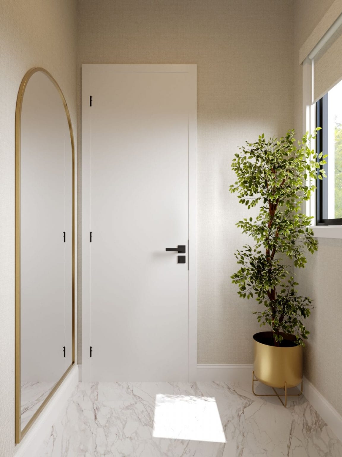 Before & After: Modern Glam Interior Design for a New Construction Home ...