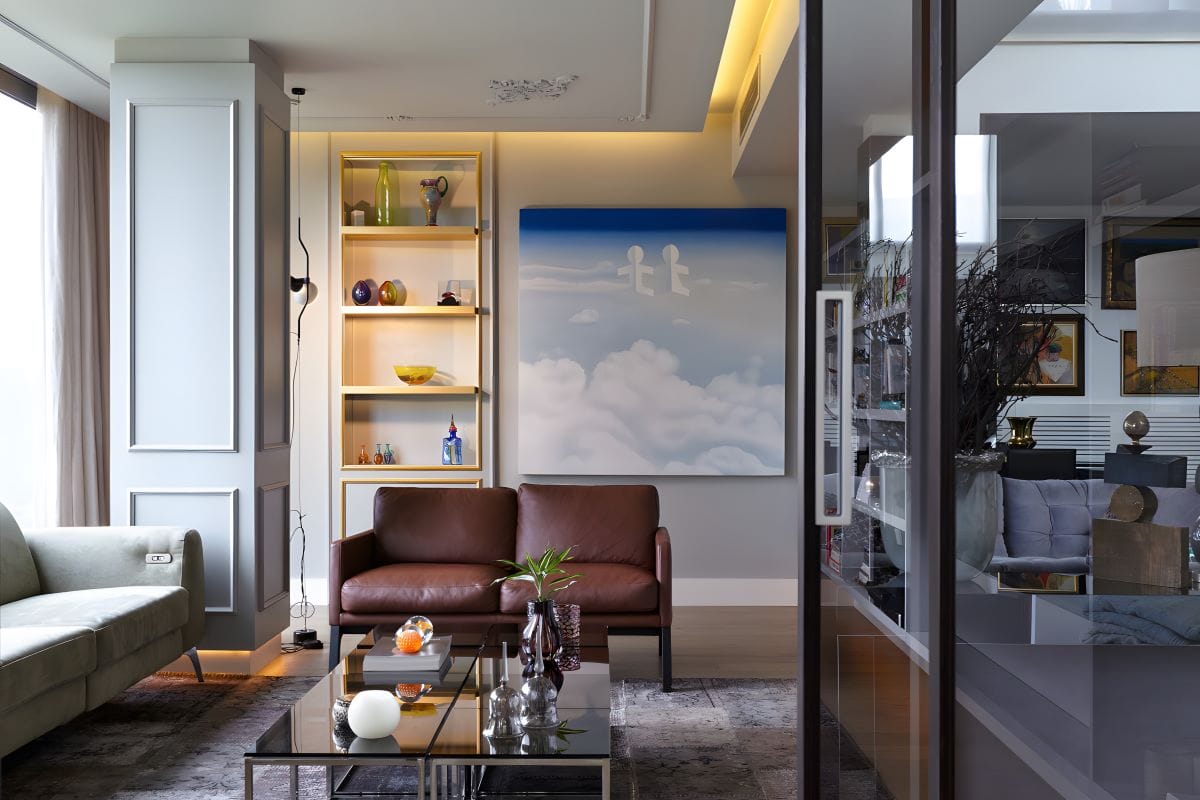Modern lounge lighting ideas by Decorilla designer Meric S.
