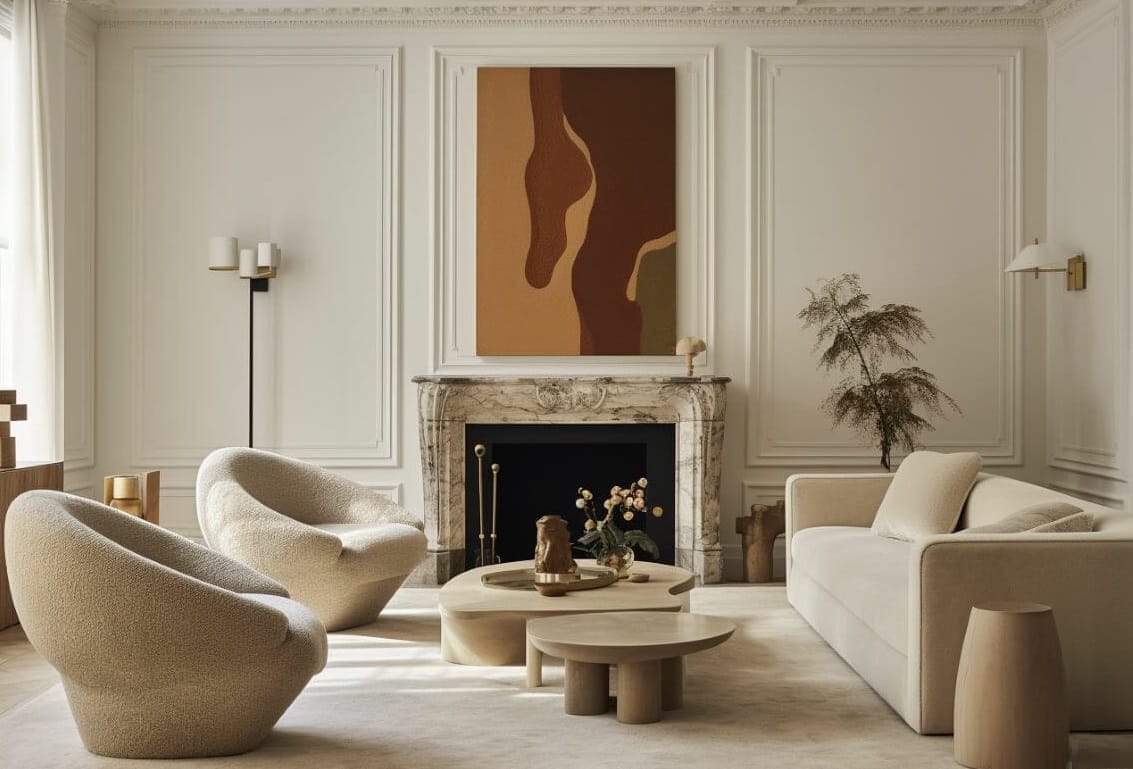 Organic-formal-living-room-interior-design in beige