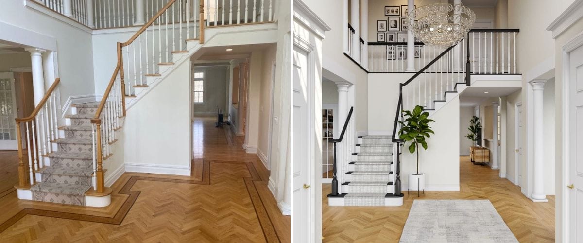 A stunning foyer by Decorilla