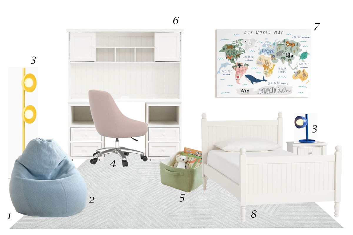 Before & After: Fun Boys and Girls Bedroom Interior Design - Decorilla ...