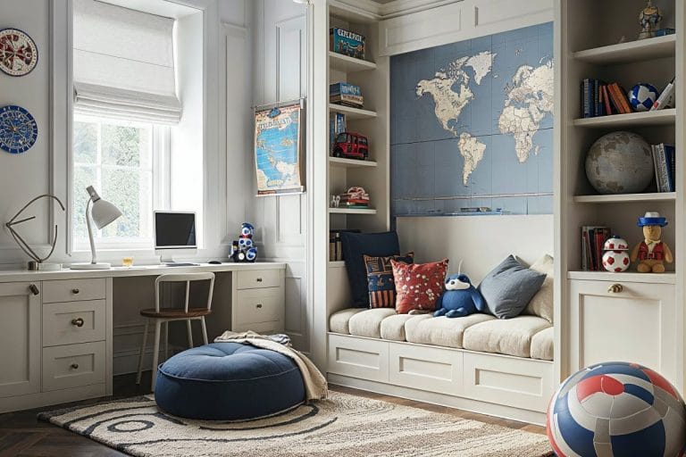 Before & After: Fun Boys and Girls Bedroom Interior Design - Decorilla ...