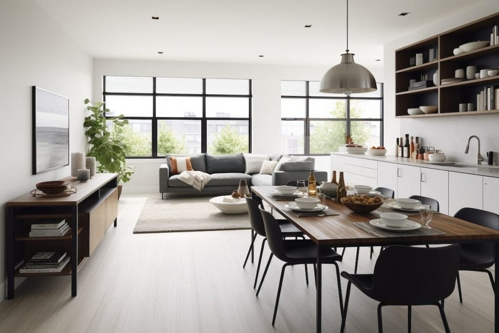 Open Plan Living Room And Kitchen