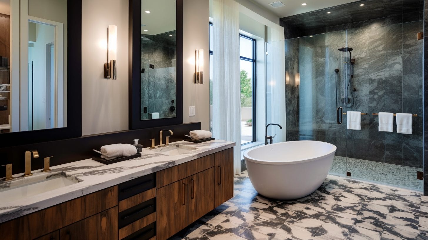 Luxury bathroom design by Decorilla