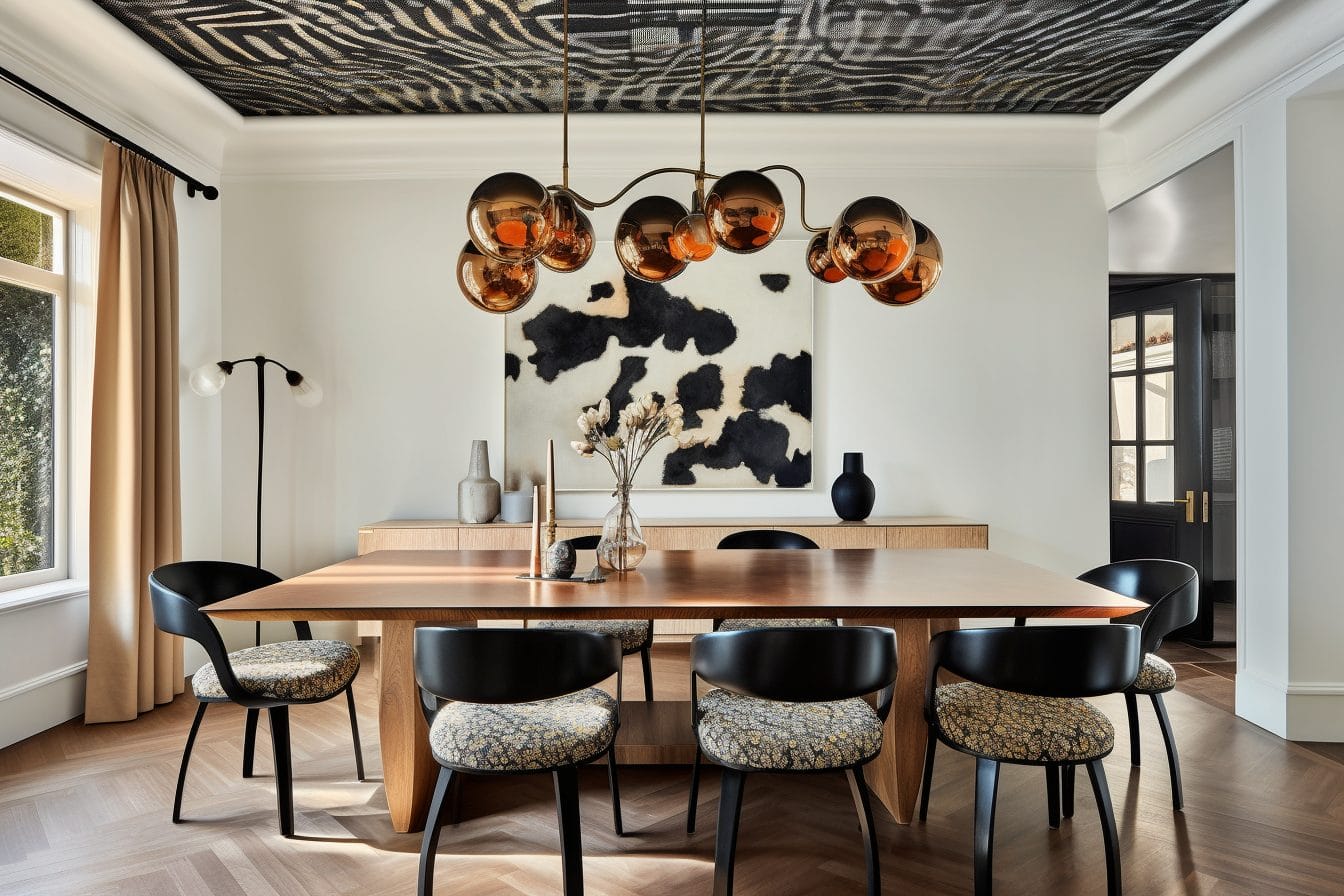 Modern dining room furniture arrangement by Decorilla