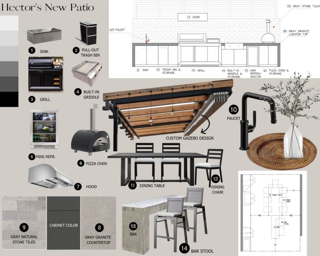 Preliminary proposal by Decorilla designer, Ahmed S.