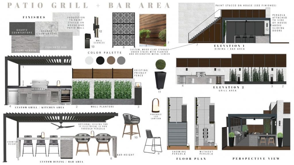 Preliminary proposal by Decorilla designer Kimberly K.