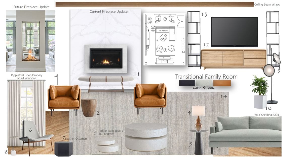 Before & After: Family-Friendly Home Interior with Kid's Rooms
