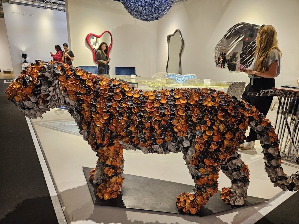 Barnaby Barford's The Tiger, Design Miami 2023, photo courtesy of Decorilla