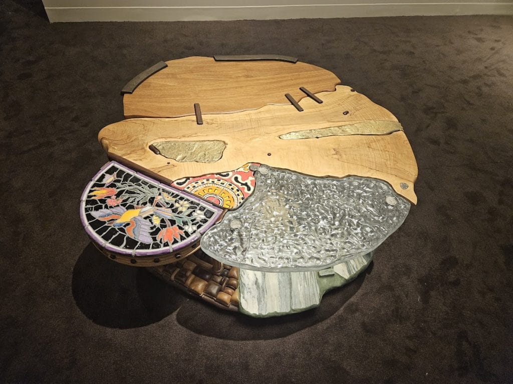 Circular coffee table by Kostas Lambridis, Design Miami 2023, photo courtesy of Decorilla