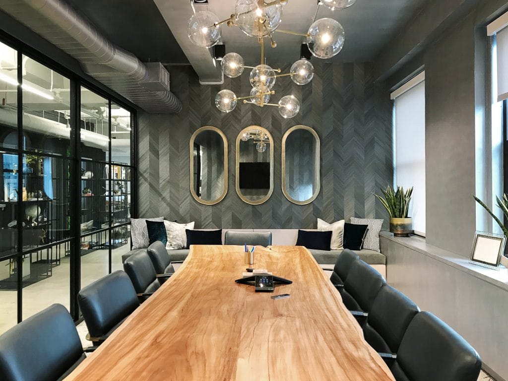 Luxury office decorating by Decorilla designer, Lorenzo C. 