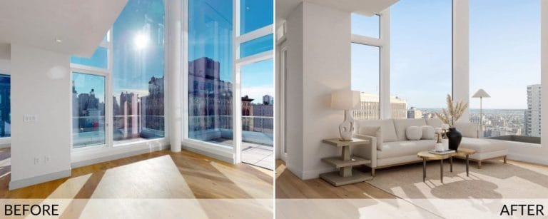 A closer look at Before And After Elegant Apartment Interior Design