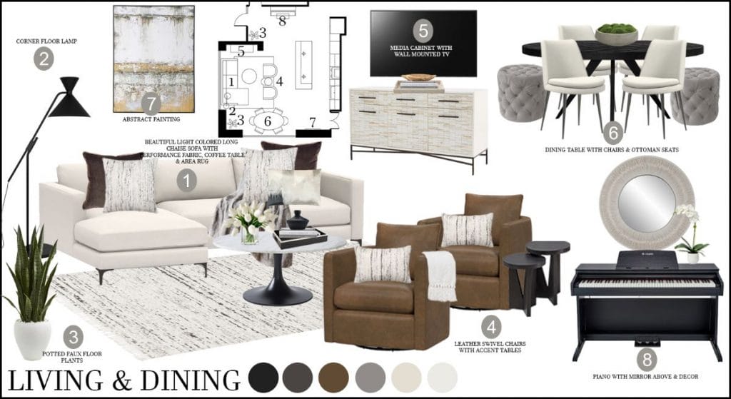 Preliminary proposal by Decorilla interior designer Rachel H.