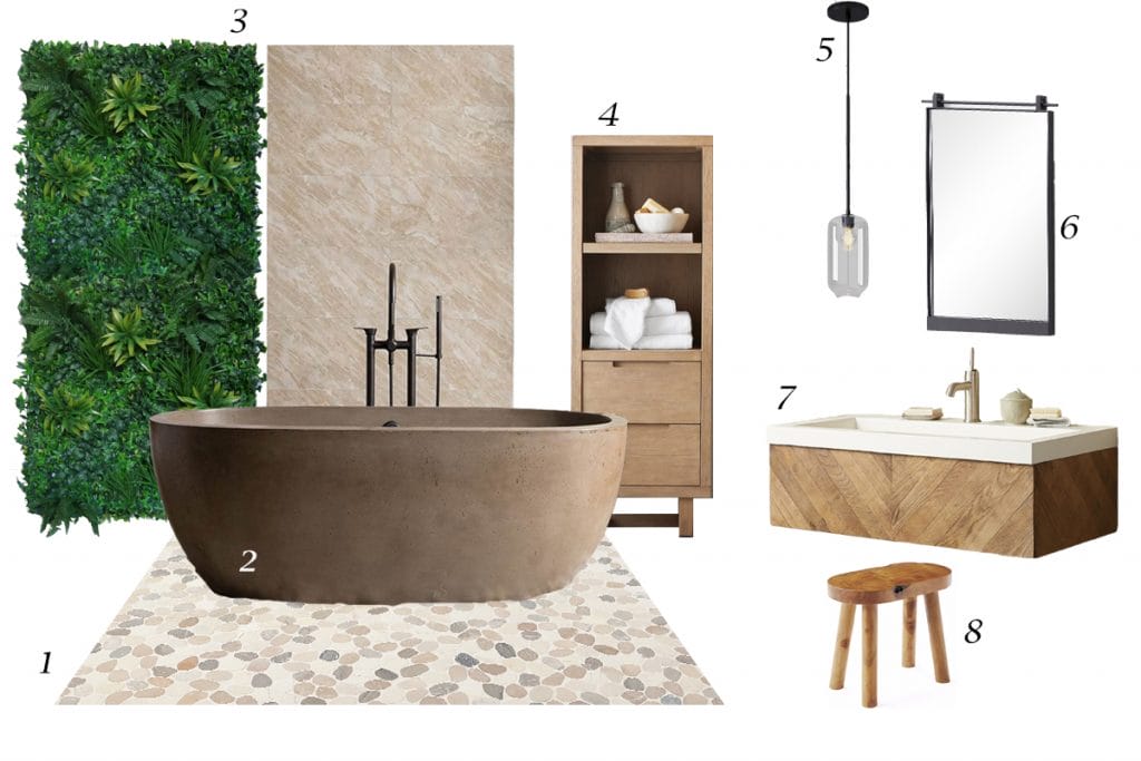 Top picks for modern tropical bathroom by Decorilla