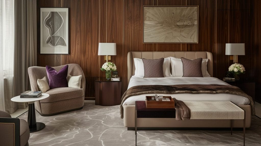 contemporary bedroom design by Decorilla 