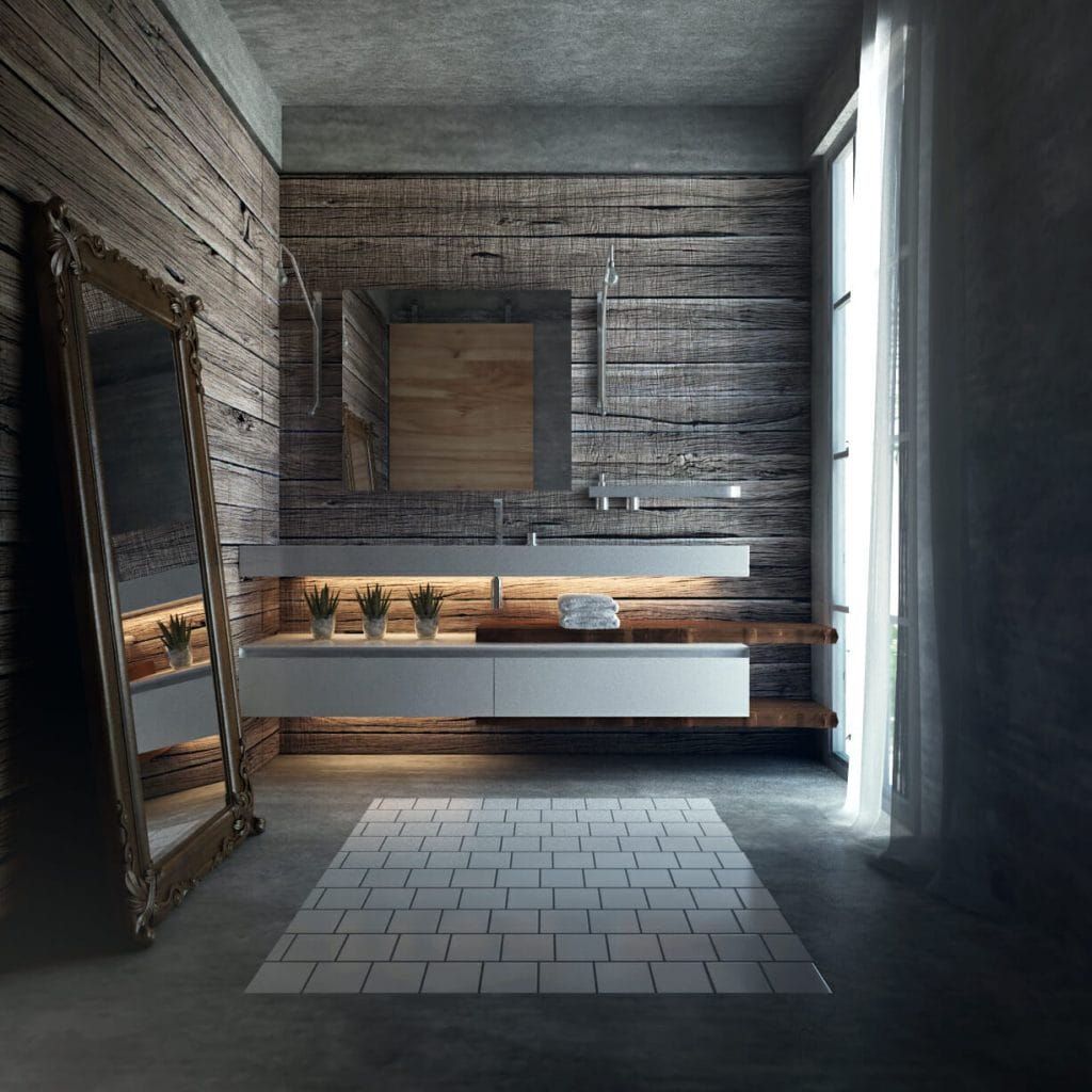 Elegant restroom storage ideas for luxury bathrooms by Decorilla