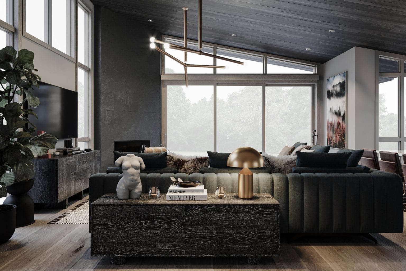 Before & After: Modern Moody Interior Design - Decorilla