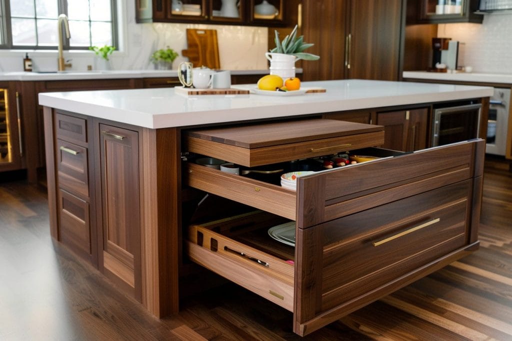 Slide out appliance storage in a transitional kitchen by Decorilla.png