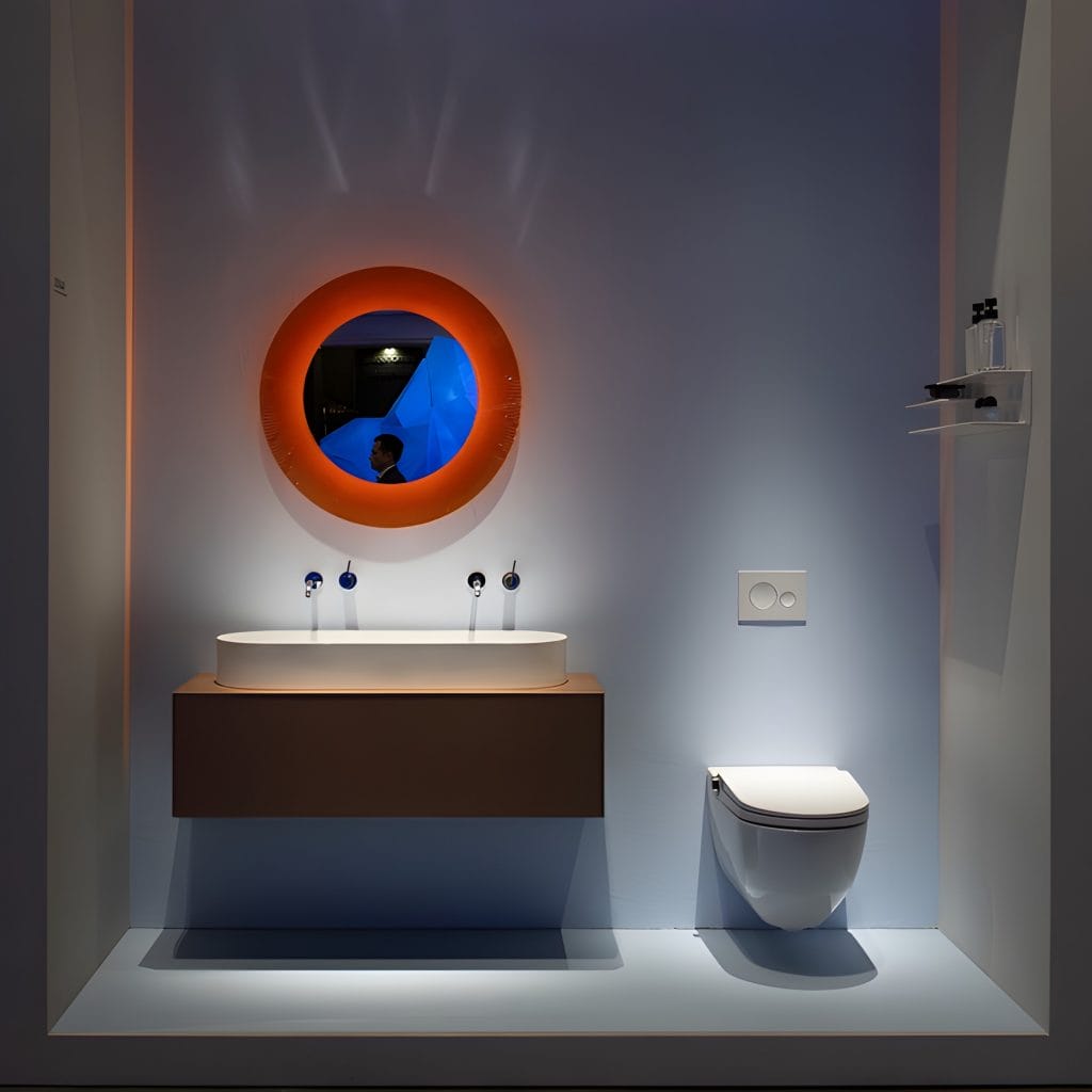2024 bathroom trends, photo courtesy of Salone del Mobile Instagram page