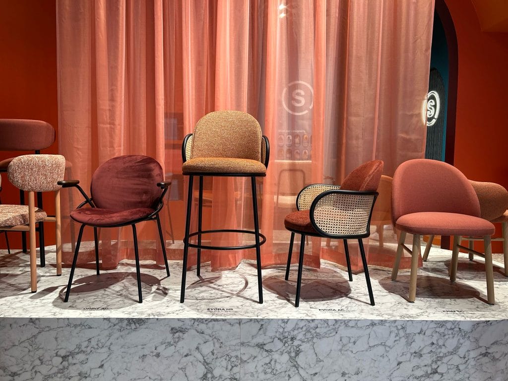Chair design in Salone del Mobile 2024, photo courtesy of Decorilla