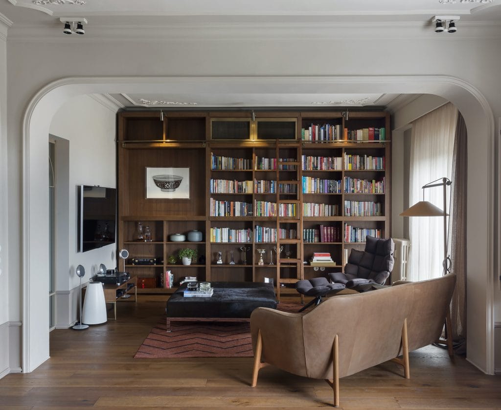 Contemporary living room by boston interior decorators