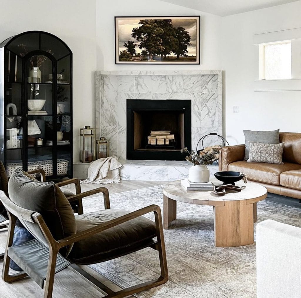 Digital art for interior design, living room by Decorilla