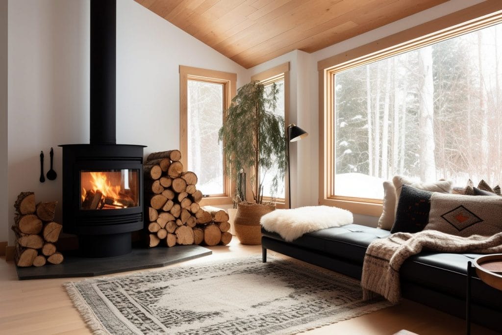 minimalist modern cabin interior design by Decorilla