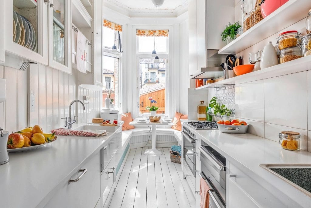 Vibrant kitchen counter styling by Decorilla