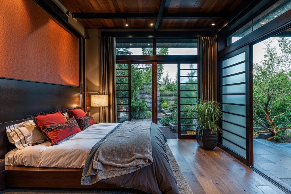 Zen bedroom design by Decorilla