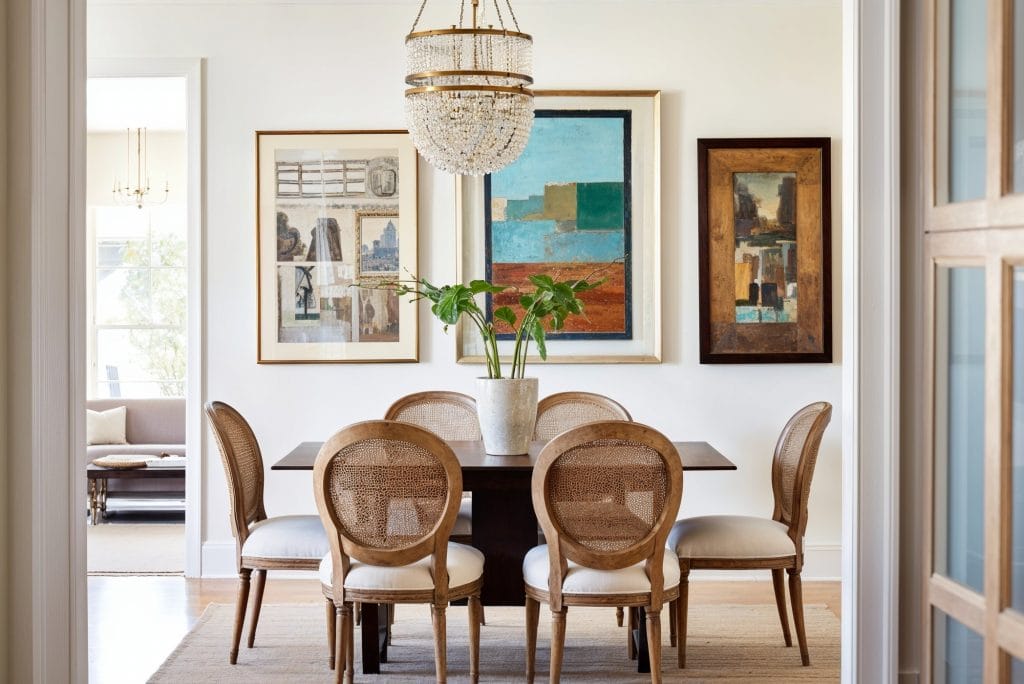 affordable interior design minimal dining room by Decorilla