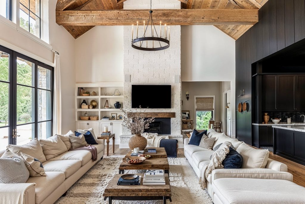 Contemporary rustic interior for a luxury home