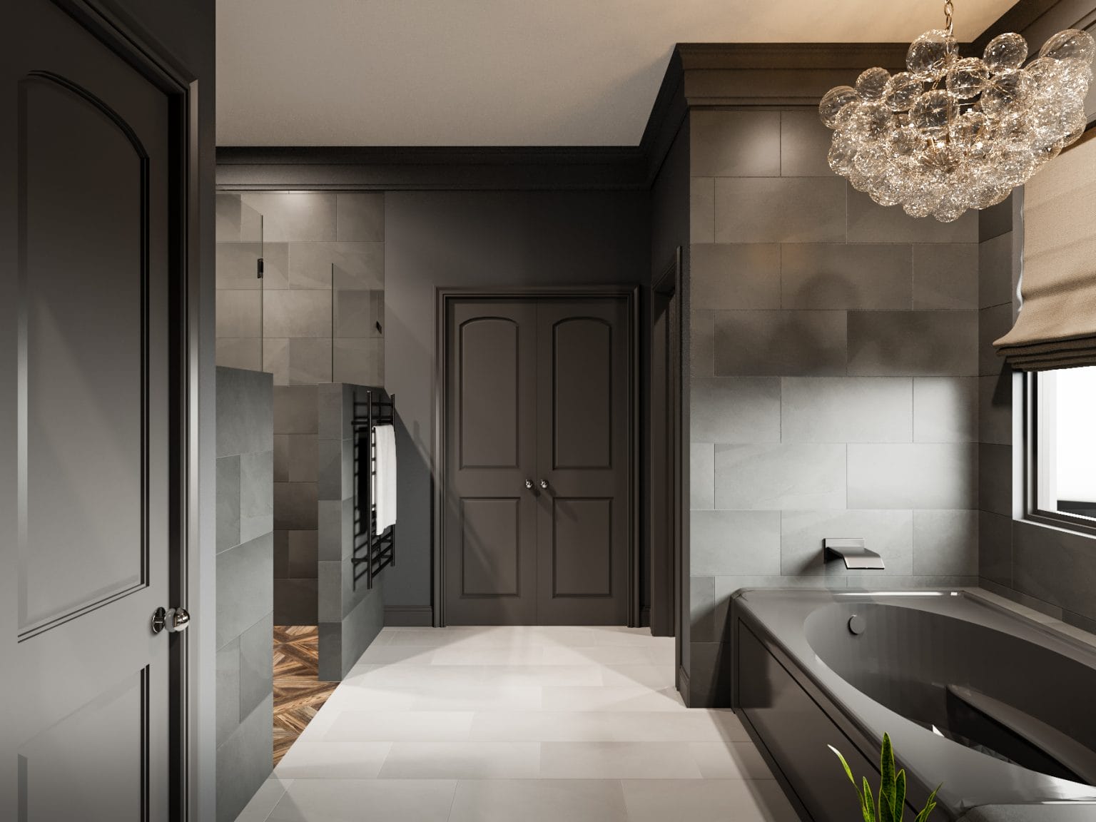 Before & After: Moody Master Bathroom Remodel - Decorilla Online ...