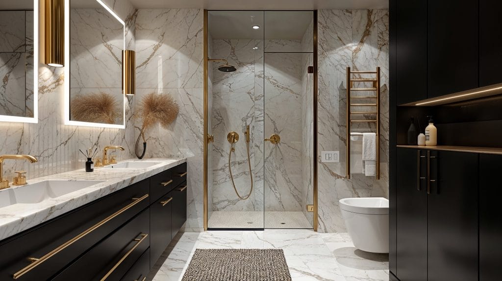 Glamorous bathroom ideas by Decorilla