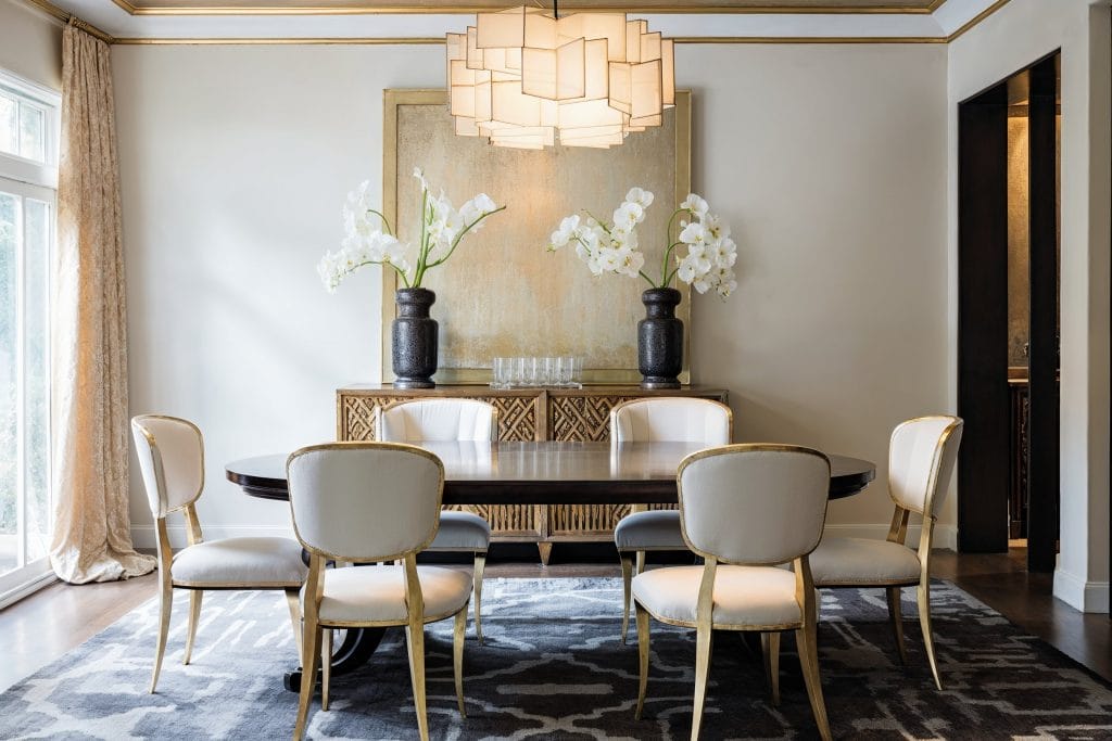 Glamorous dining room ideas by Decorilla