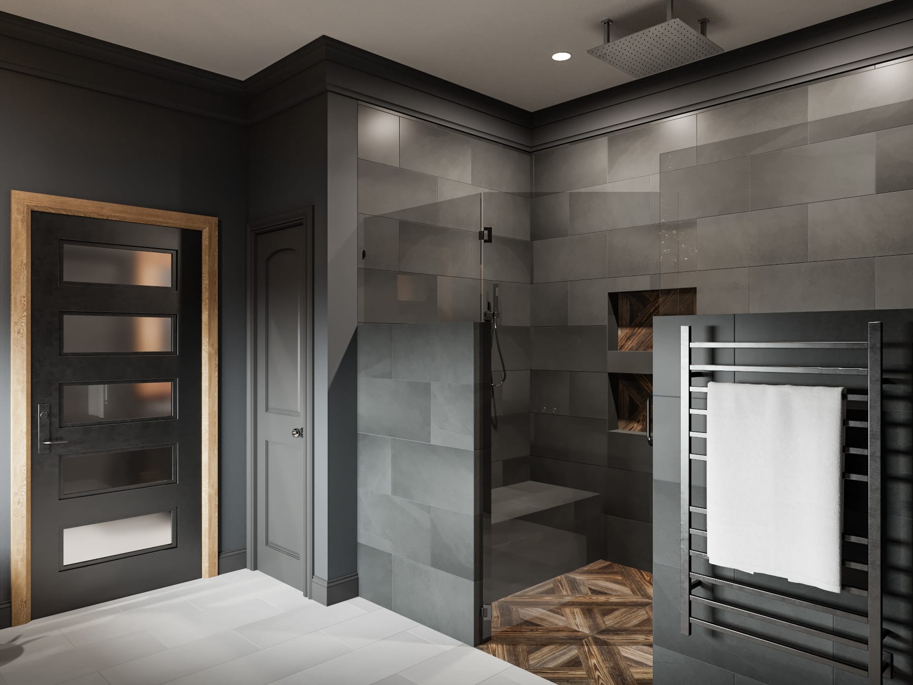 Before & After: Moody Master Bathroom Remodel - Decorilla Online ...